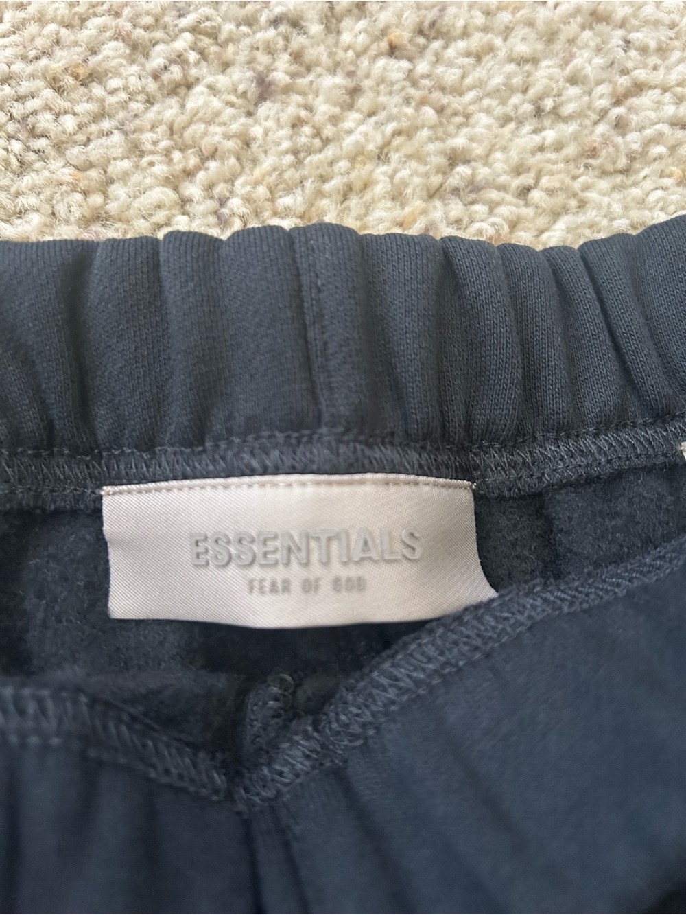 Essentials Men's Black Sweatpants - Picture 2 of 4